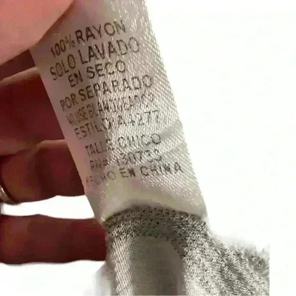 UMGEE Gray Striped Tunic Dress with Raw Hem Size S - Picture 7 of 7